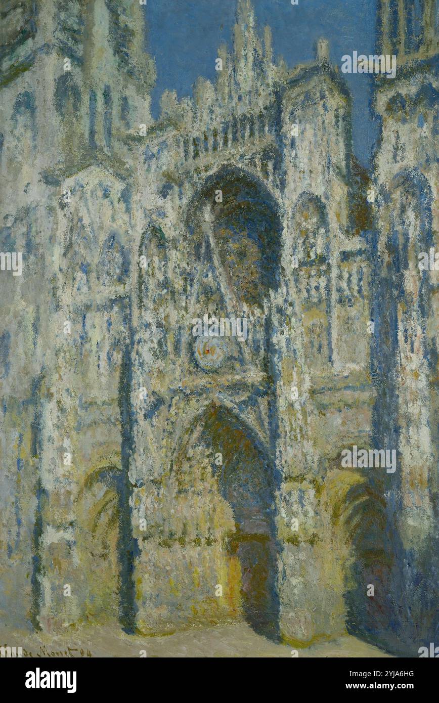 Claude Monet / 'Cathédrale de Rouen, soleil éclatant', 1894, huile sur toile, 107 x 73 cm. Musée : MUSÉE d'ORSAY, BUDAPEST, France. Banque D'Images