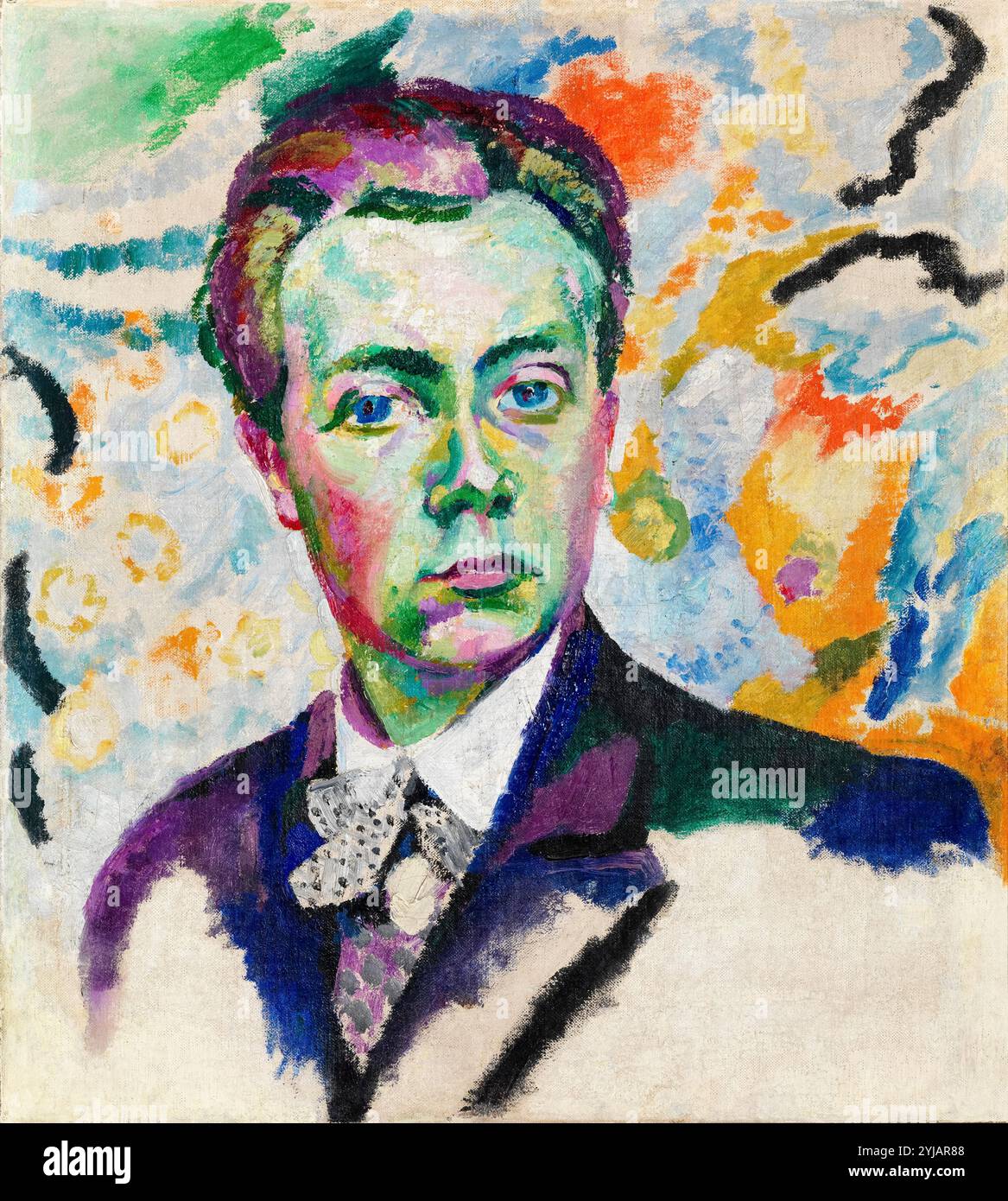 Robert Delaunay (1885-1941), Autoportrait à 21 ans, peinture à l'huile sur toile, 1905-1906 Banque D'Images