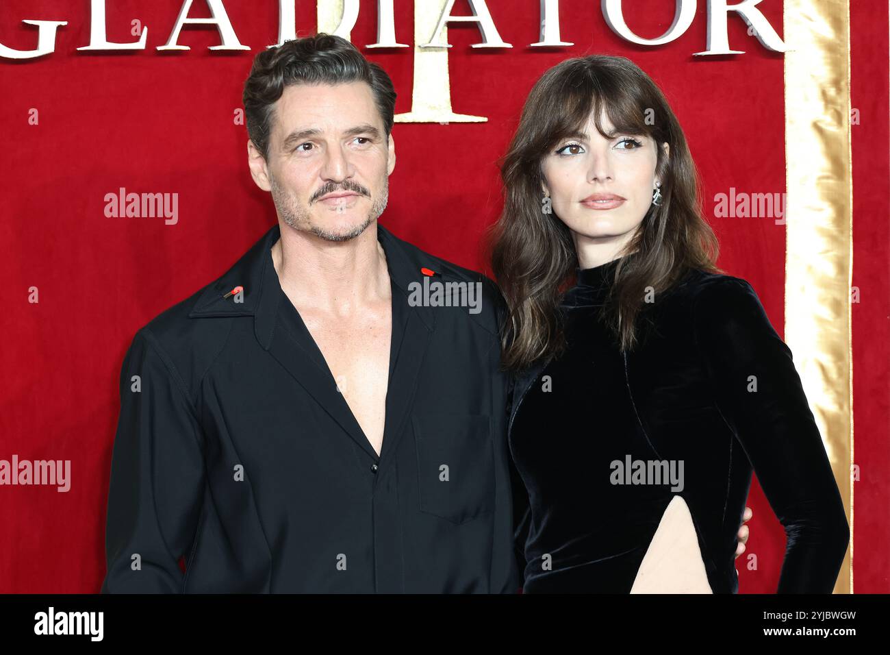 Pedro Pascal et Lux Pascal, Gladiator II - Global Premiere, Leicester Square, Londres, Royaume-Uni, 13 novembre 2024, photo de Richard Goldschmidt Banque D'Images