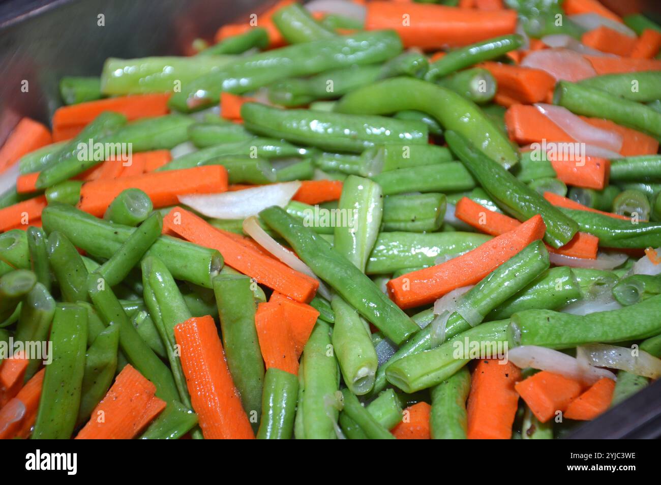Capcay, plats sautés de légumes Banque D'Images