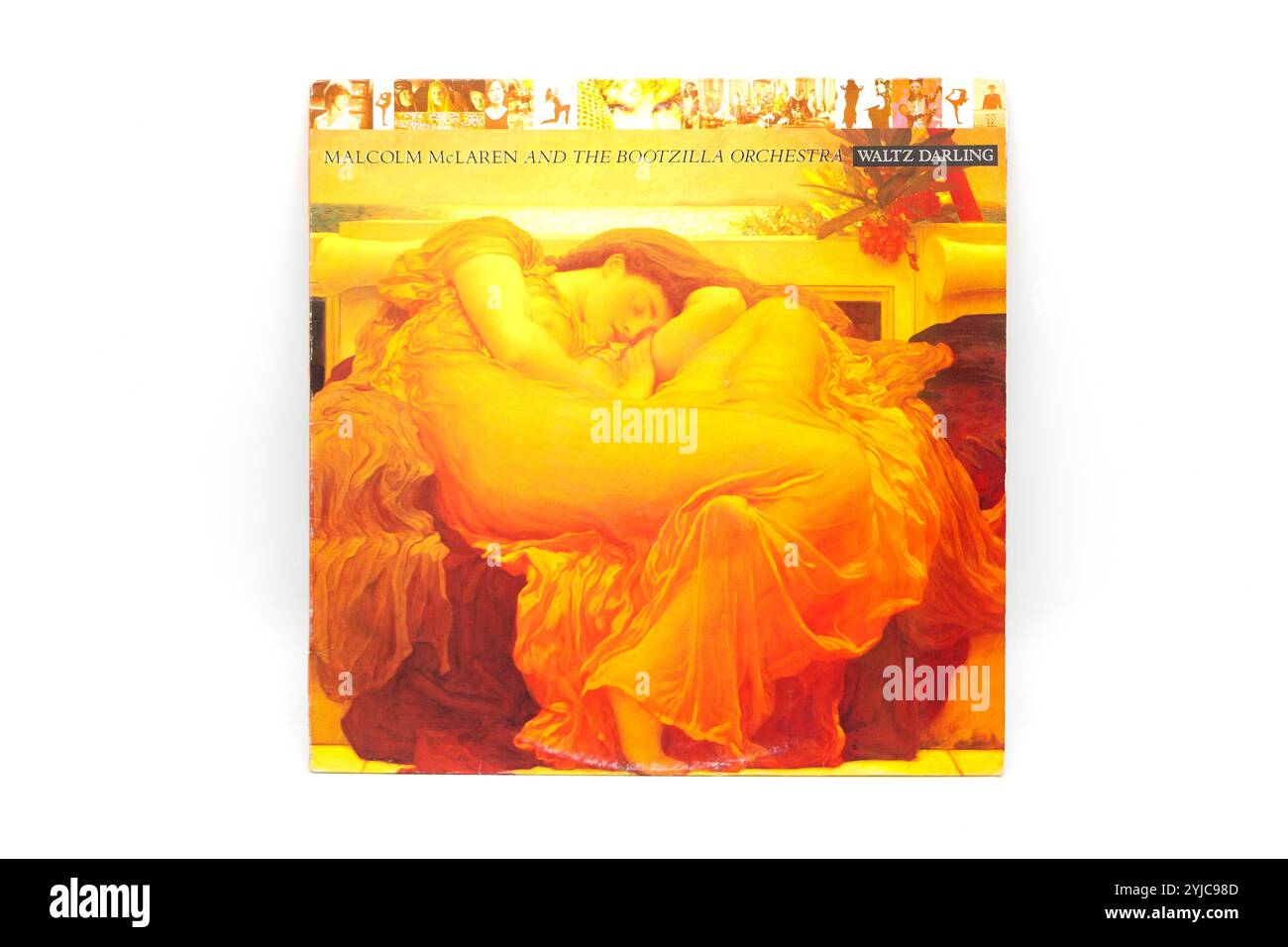 Pochette d'album vintage avec malcolm mclaren et l'orchestre bootzilla 'Waltz Darling' Banque D'Images