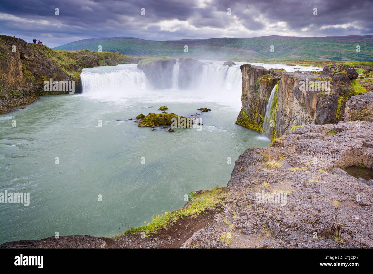 Cascade de Goðafoss dans le nord de l'Islande Banque D'Images