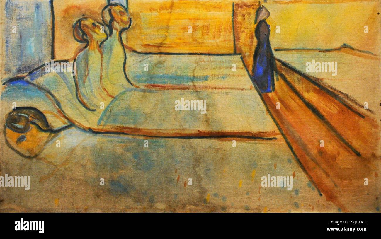 Edvard Munch (1863-1944). Peintre norvégien. Salle d'hôpital, 1897-1899, Musée Munch. Oslo. La Norvège. Banque D'Images