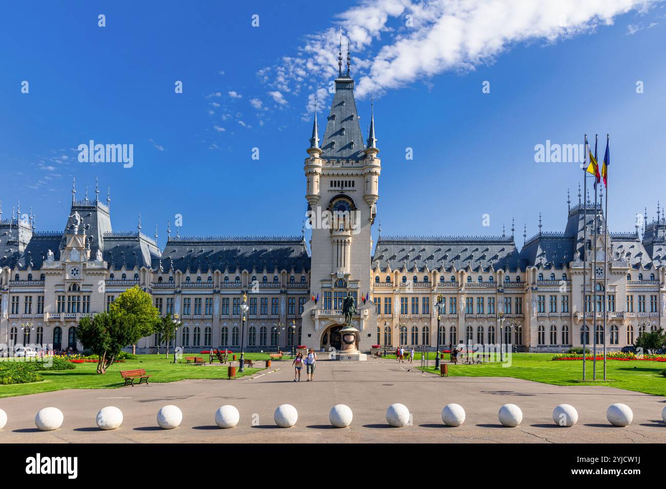 Palais de la culture, Iași, Roumanie Banque D'Images