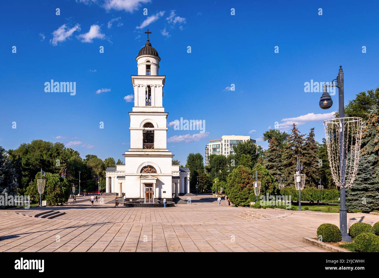 La cathédrale de la Nativité ou la cathédrale métropolitaine de la Nativité, Chisinau, Moldavie Banque D'Images