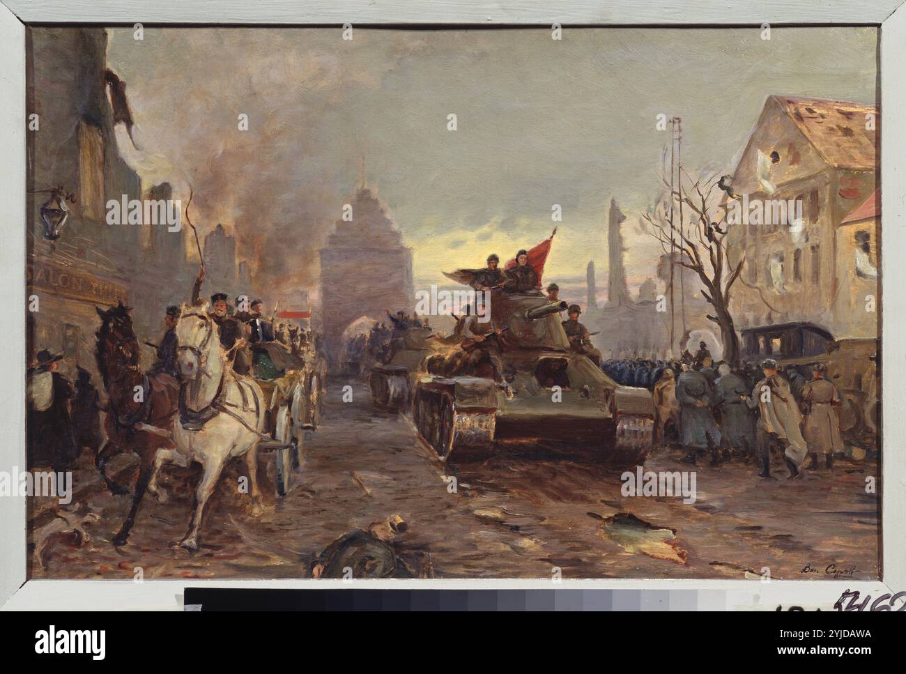 Victoire. Berlin. Musée : Musée d'État d'histoire et d'art, Murom. Auteur : Vladimir Alexandrovich Serov. Copyright : cette œuvre n'est pas dans le domaine public. Il est de votre responsabilité d'obtenir toutes les autorisations de tiers nécessaires auprès du gestionnaire de droits d'auteur dans votre pays avant la publication. Banque D'Images