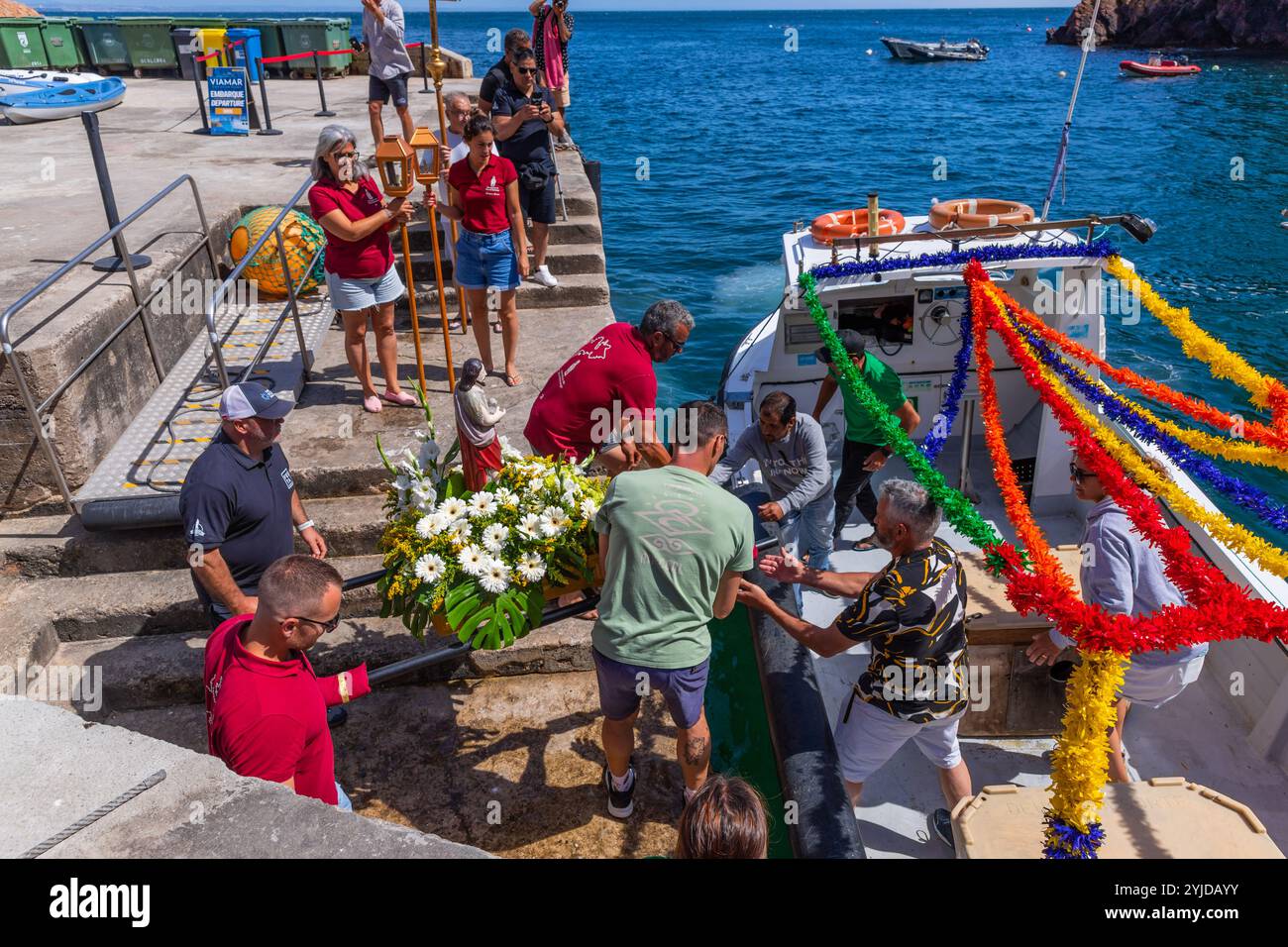 Île de Berlenga, Portugal : 22 juin 2024 : Festival en l'honneur de Saint Jean Baptiste, sur l'île de Berlenga, Peniche. Portugal Banque D'Images