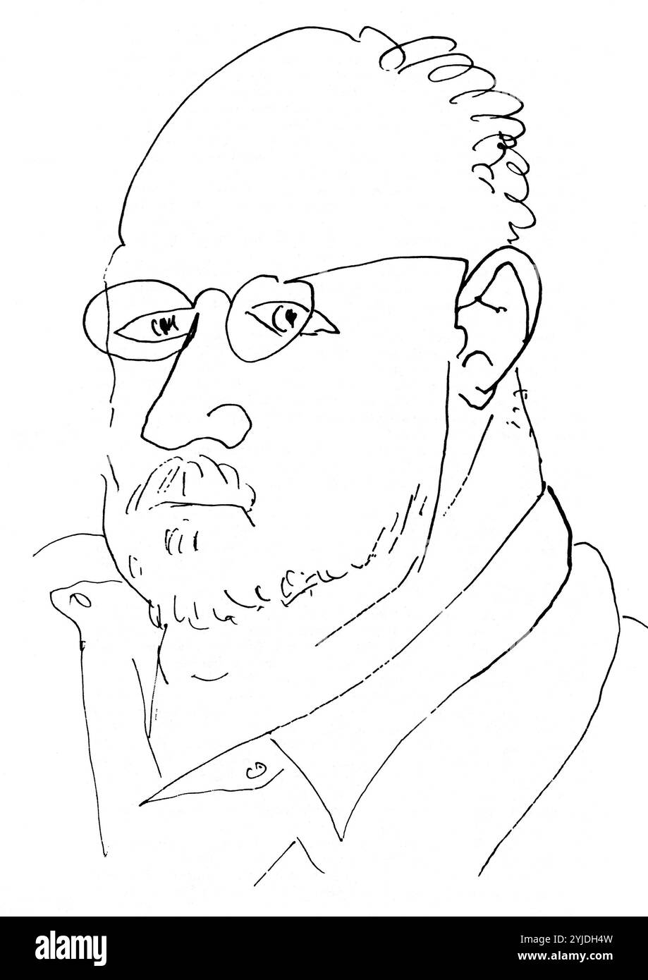 Autoportrait. Musée : COLLECTION PRIVÉE. Auteur : HENRI MATISSE. Banque D'Images