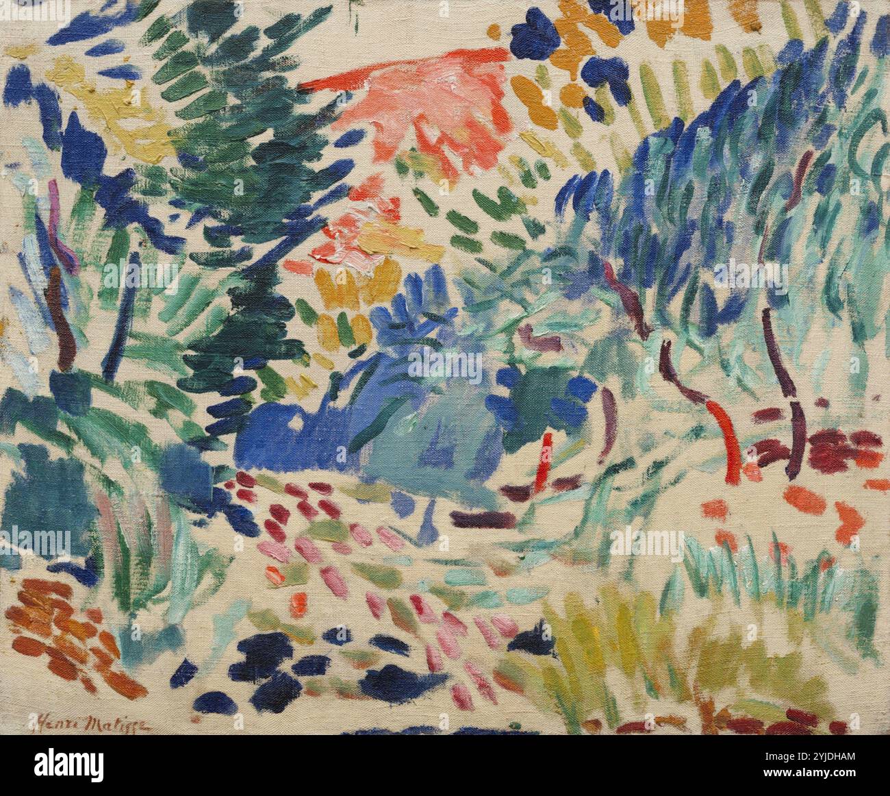 Paysage à Collioure. Musée : © Museum of Modern Art, New York. Auteur : HENRI MATISSE. Copyright : cette œuvre n'est pas dans le domaine public. Il est de votre responsabilité d'obtenir toutes les autorisations de tiers nécessaires auprès du gestionnaire de droits d'auteur dans votre pays avant la publication. Banque D'Images