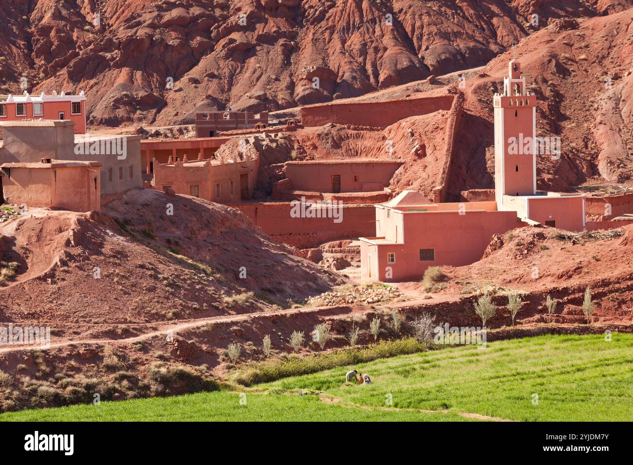 Vallée du Dadès, gorges du Dadès dans la région de Ouarzazate au Maroc Banque D'Images