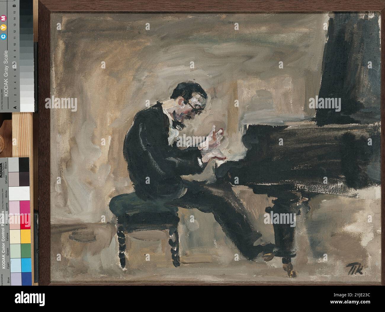 Portrait du pianiste et chef d'orchestre italien Carlo Zecchi (1903-1984). Musée : Galerie nationale Tretiakov, Moscou. Auteur : Pyotr Petrovich Konchalovsky. Copyright : cette œuvre n'est pas dans le domaine public. Il est de votre responsabilité d'obtenir toutes les autorisations de tiers nécessaires auprès du gestionnaire de droits d'auteur dans votre pays avant la publication. Banque D'Images