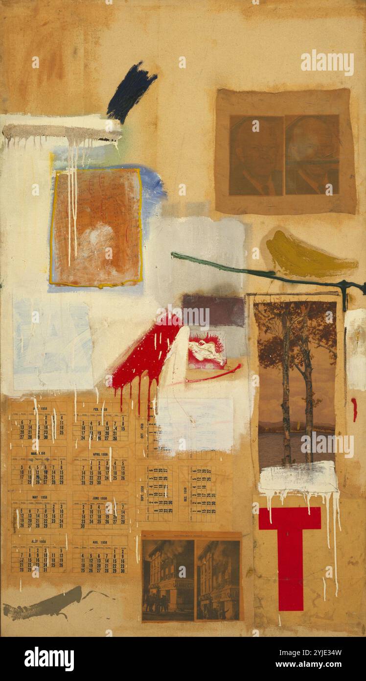 Musée Factum II. : © Museum of Modern Art, New York. Auteur : ROBERT RAUSCHENBERG. Copyright : cette œuvre n'est pas dans le domaine public. Il est de votre responsabilité d'obtenir toutes les autorisations de tiers nécessaires auprès du gestionnaire de droits d'auteur dans votre pays avant la publication. Banque D'Images