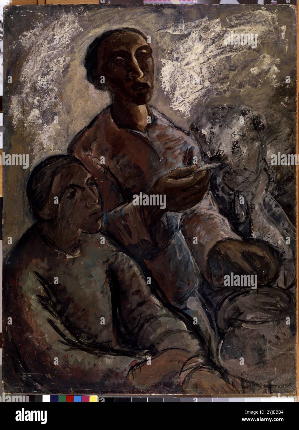 Les deux. Musée : State M. Ciurlionis Art Museum, Kaunas. Auteur : KARL HOFER. Banque D'Images