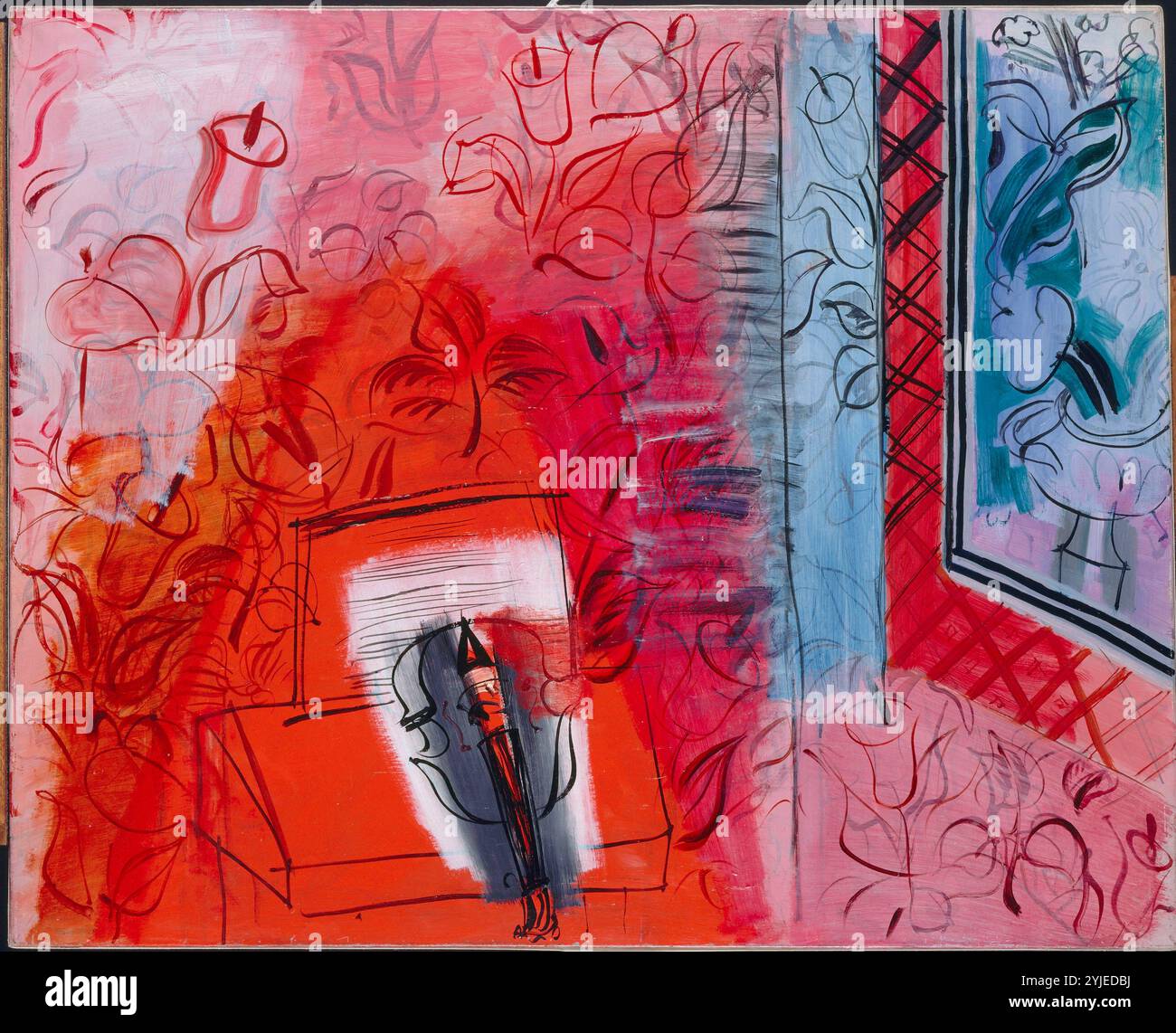 デュフィ　Dufy「Nature morte au violon」額付き Raoul dufy violon Banque de photographies et d'images à haute
