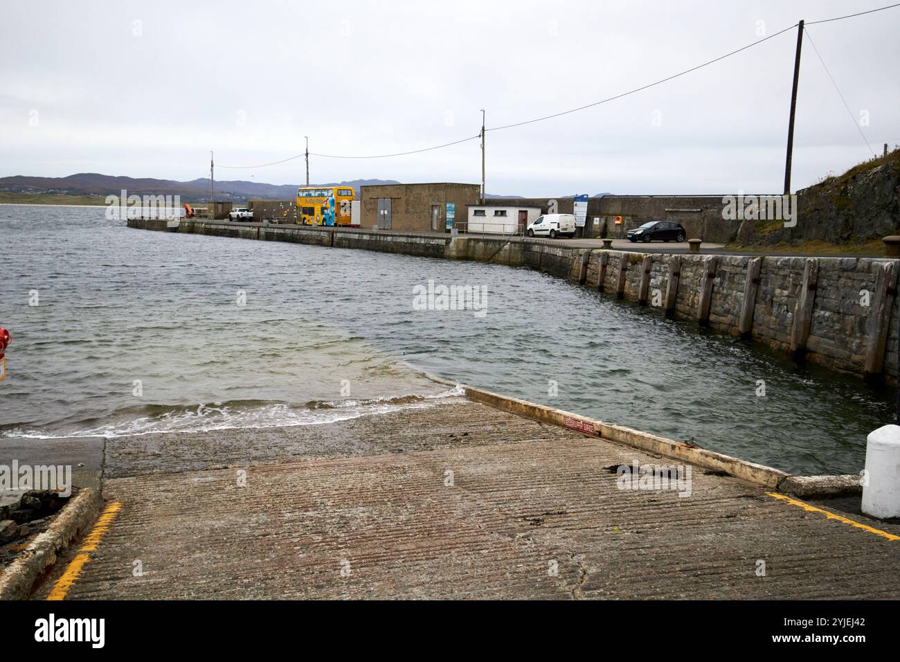 bretelles de bretelles et descentes de quai, comté de donegal, république d'irlande Banque D'Images