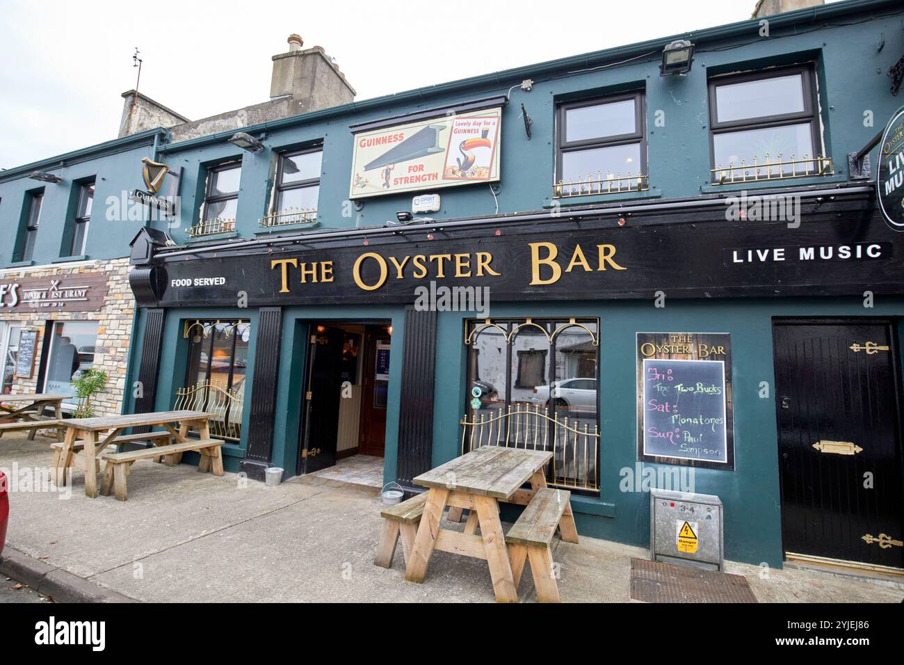 le bar à huîtres dunfanaghy, comté de donegal, république d'irlande Banque D'Images