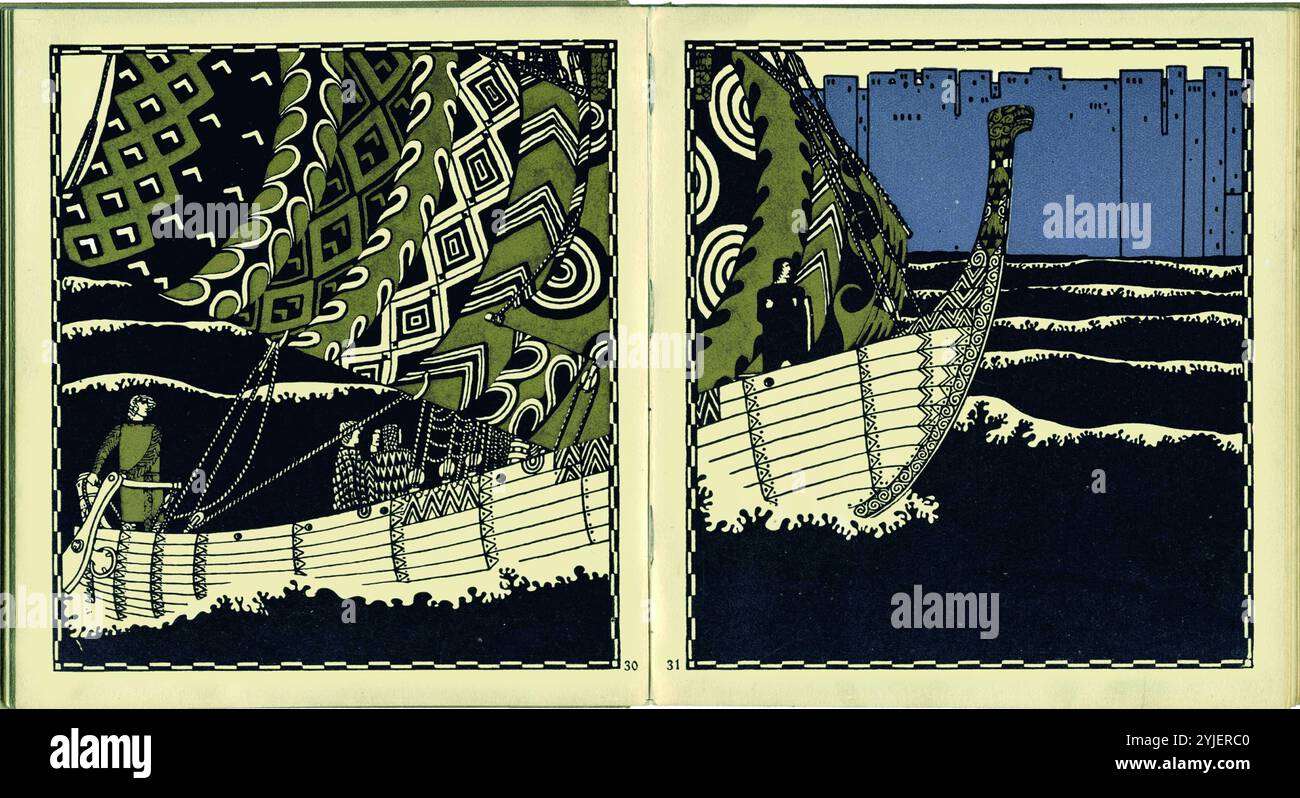 Illustration 'les Nibelungs'. Musée : COLLECTION PRIVÉE. AUTEUR : CARL OTTO CZESCHKA. Copyright : cette œuvre n'est pas dans le domaine public. Il est de votre responsabilité d'obtenir toutes les autorisations de tiers nécessaires auprès du gestionnaire de droits d'auteur dans votre pays avant la publication. Banque D'Images