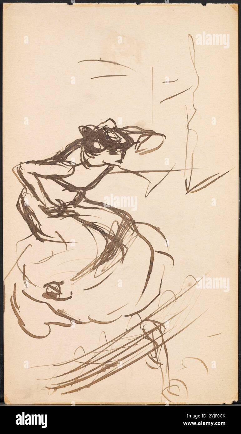 Pablo Picasso / 'danseuse espagnole', 1901, encre sur papier. Musée : COLLECTION PRIVÉE. Banque D'Images