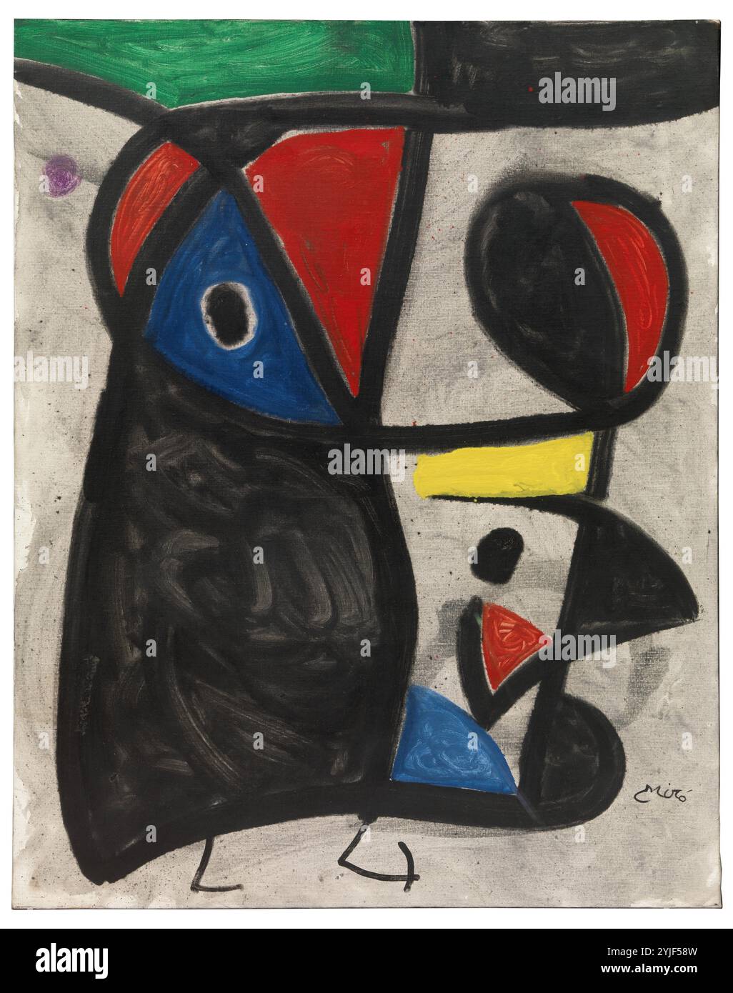 Joan Miró / 'Wife', 1978, Acrylicn sur toile, 92 x 73 cm. Musée : COLLECTION PRIVÉE. Banque D'Images