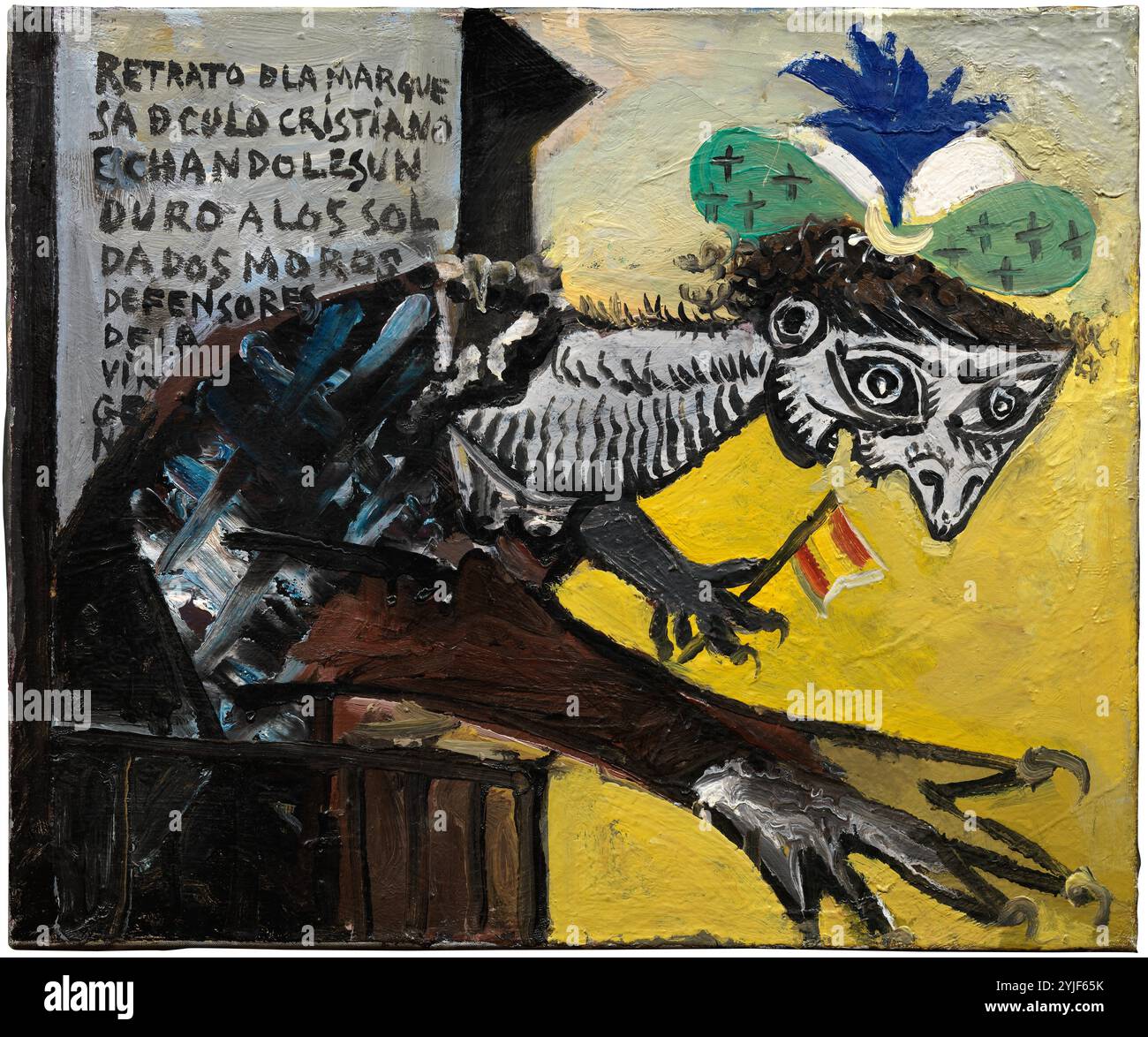 Pablo Picasso / 'Figure (femme inspirée par la guerre d'Espagne)', 1937, huile sur toile, 38 x 46 cm. Musée : Dora Maar. Mme relève Markovitch Galerie Jan Krugier. Genève. Banque D'Images