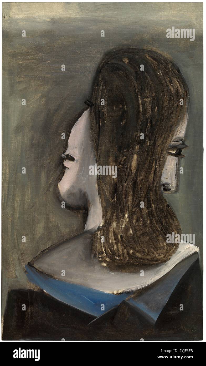 Picasso, Pablo / 'buste de femme (Dora Maar), 1941, huile sur toile, 55 x 33 cm. Banque D'Images