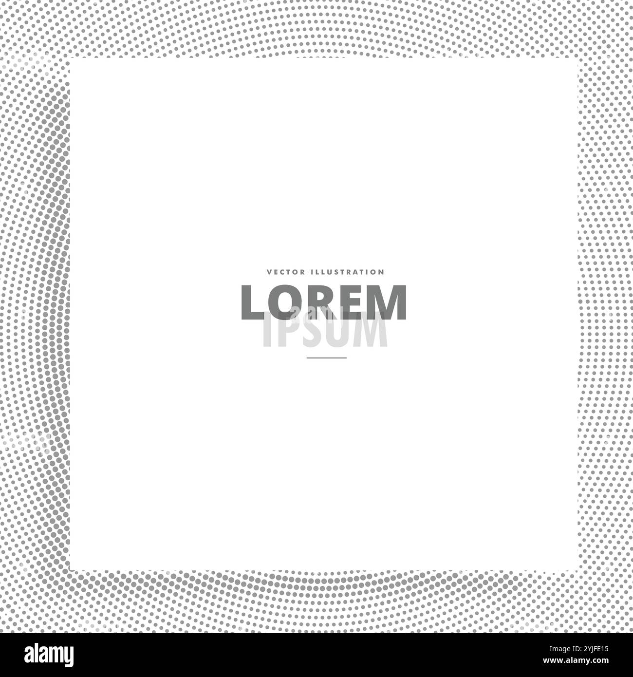 Châssis en blanc avec effet de demi-teinte Illustration de Vecteur