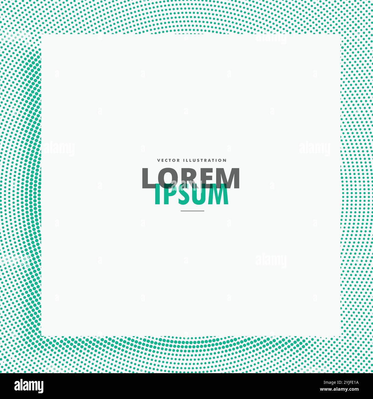 Châssis en blanc avec effet de demi-teinte Illustration de Vecteur