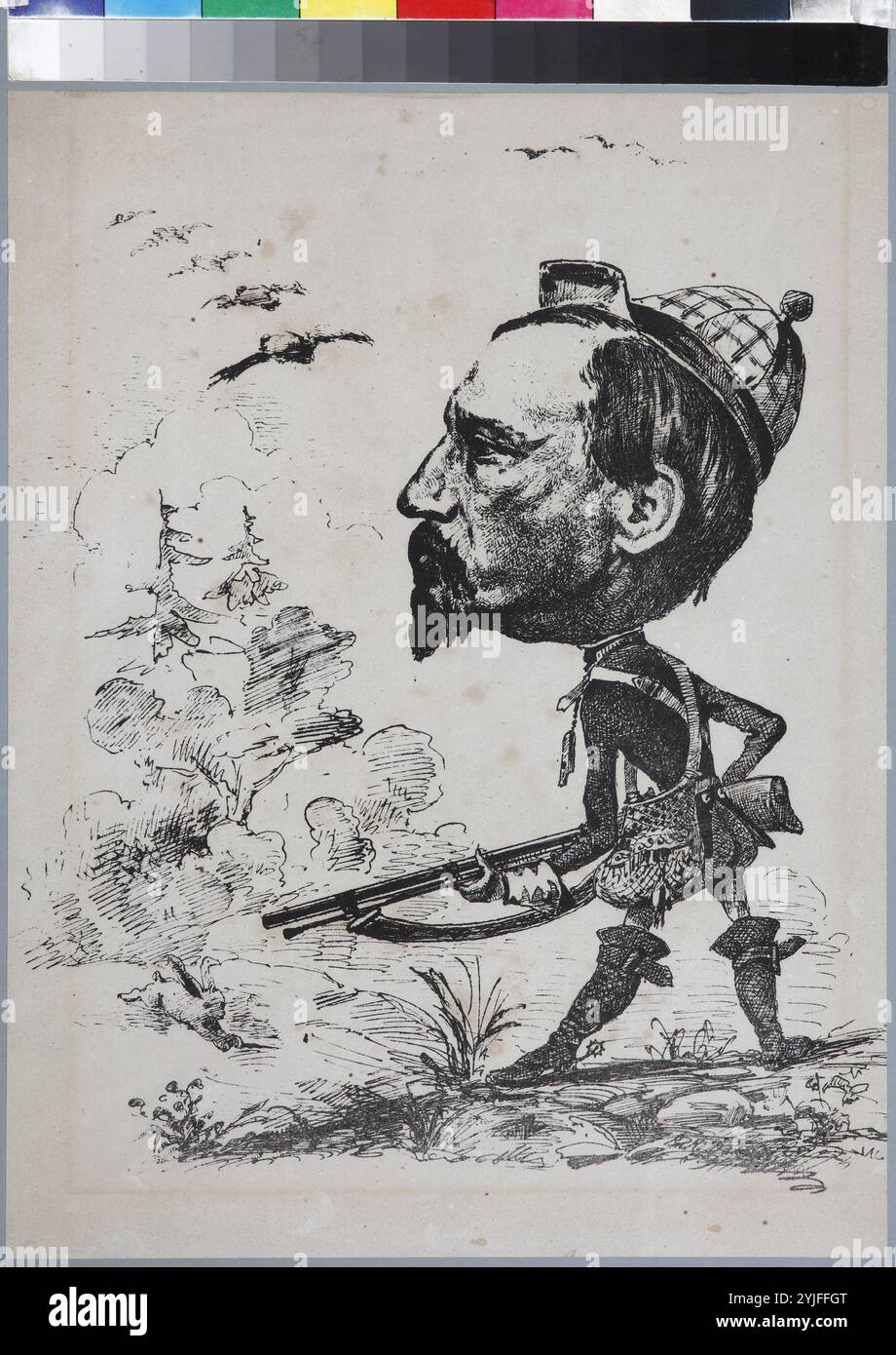 Nikolay Nekrasov à la chasse. Musée : Musée littéraire et mémorial de N. A. Nekrasov 'Karabikha'. Auteur : ANONYME. Copyright : cette œuvre n'est pas dans le domaine public. Il est de votre responsabilité d'obtenir toutes les autorisations de tiers nécessaires auprès du gestionnaire de droits d'auteur dans votre pays avant la publication. Banque D'Images