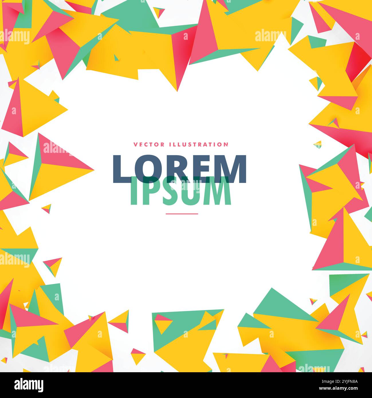 Triangle d'arrière-plan de formes colorées Illustration de Vecteur