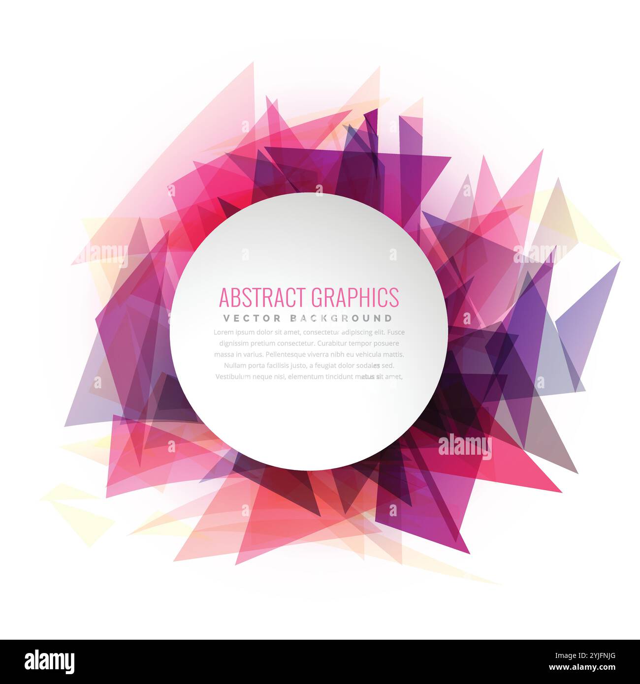 Résumé Les formes triangle cadre coloré avec de l'espace pour votre texte Illustration de Vecteur