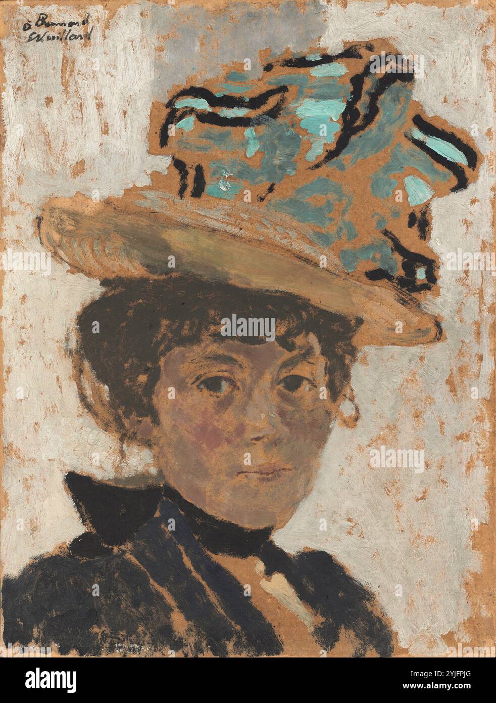 Madame Bonnard. En date du : 1895/1900. Dimensions : hors tout : 41,7 x 31,9 cm (16 7/16 x 12 9/16 po.) encadré : 63,5 x 53,3 x 5,4 cm (25 x 21 x 2 1/8 po). Moyen : huile sur carton. Musée : National Gallery of Art, Washington DC. Auteur : Edouard Vuillard. Banque D'Images