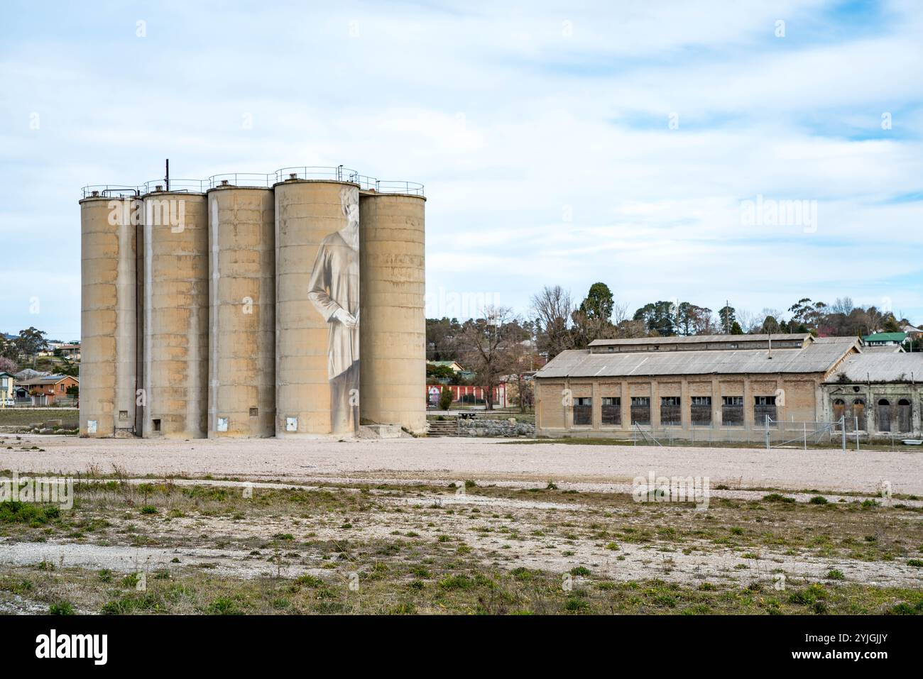 Le site historique des cimenteries (les fondations) à Portland, dans le centre-ouest de la Nouvelle-Galles du Sud Banque D'Images