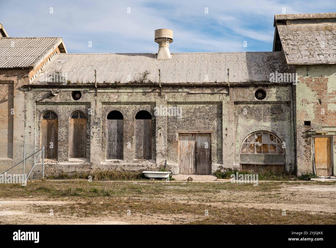 Le site historique des cimenteries (les fondations) à Portland, dans le centre-ouest de la Nouvelle-Galles du Sud Banque D'Images