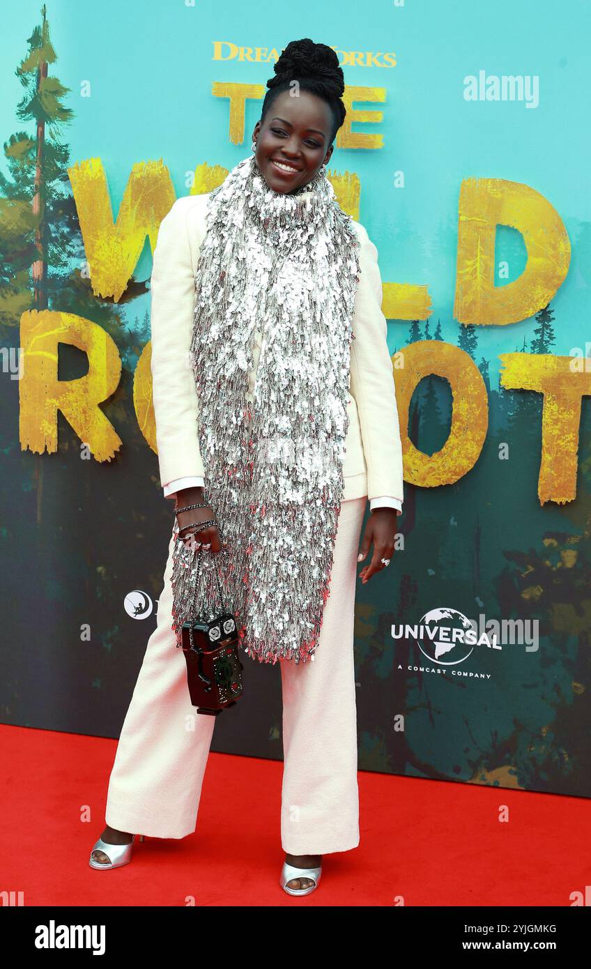Lupita Nyong'o assiste au Gala des gros titres de 'The Wild robot' lors du 68e Festival du film de Londres BFI au Royal Festival Hall de Londres. Banque D'Images