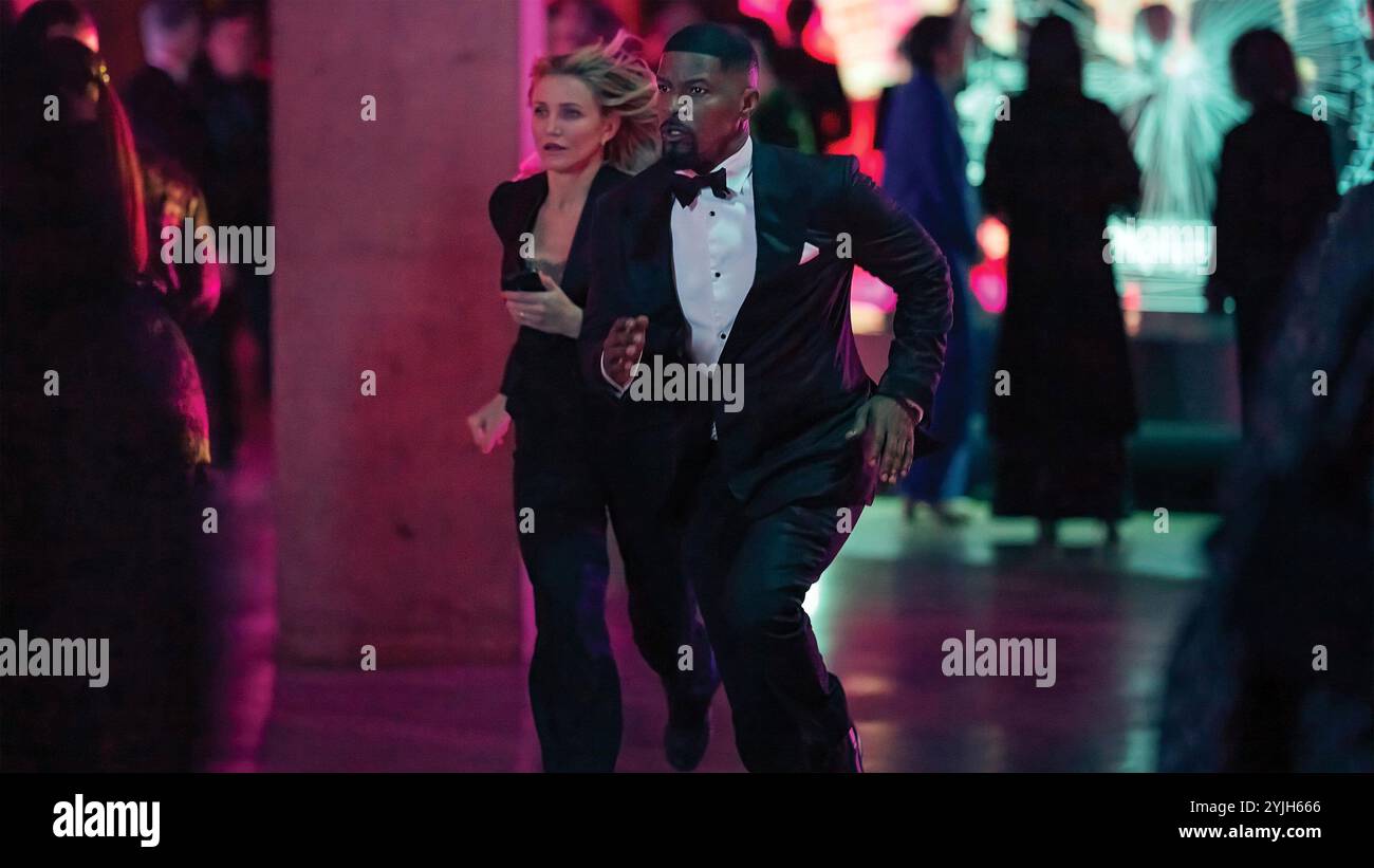 CAMERON DIAZ et JAMIE FOXX dans BACK IN ACTION (2025), réalisé par SETH GORDON. Crédit : exposition A / Good One Productions / album Banque D'Images