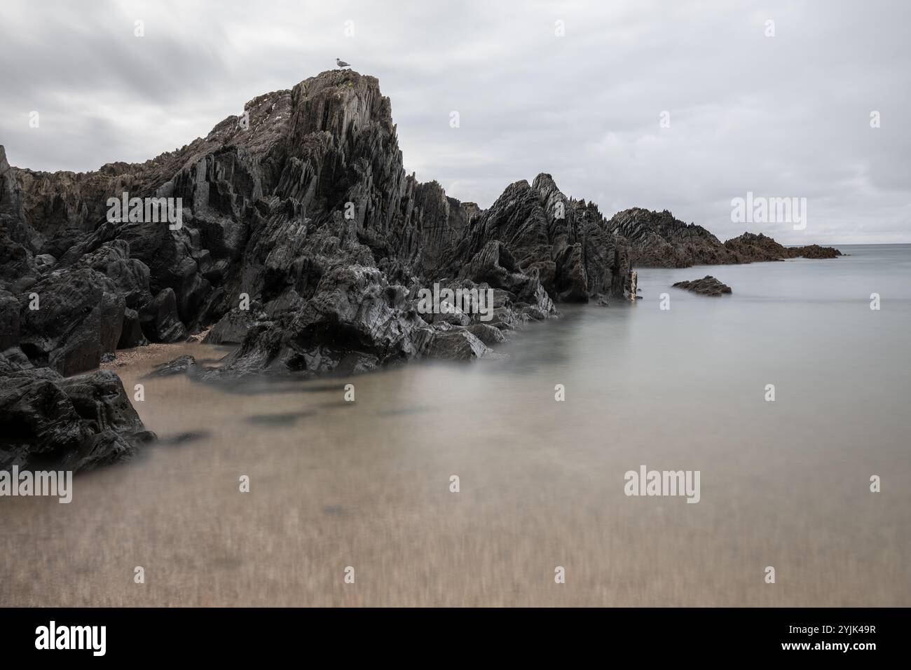 Woolacombe sur la côte sud-ouest du Royaume-Uni dans le comté de Devon Banque D'Images