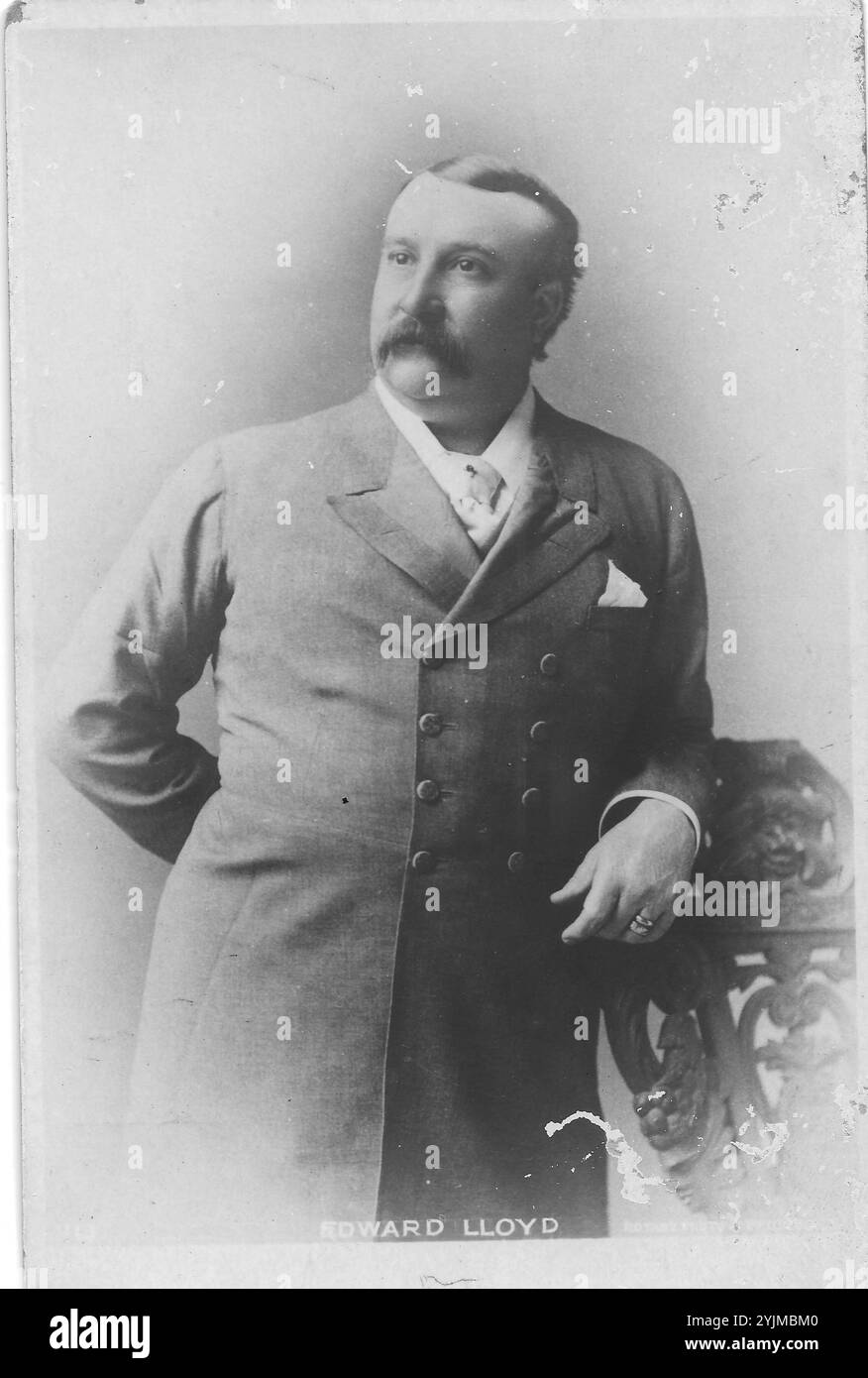 Edward Lloyd- une image de théâtre vintage du ténor anglais Edward Lloyd. Banque D'Images Edward Lloyd- une image de théâtre vintage du ténor anglais Edward Lloyd. Banque D'Images
