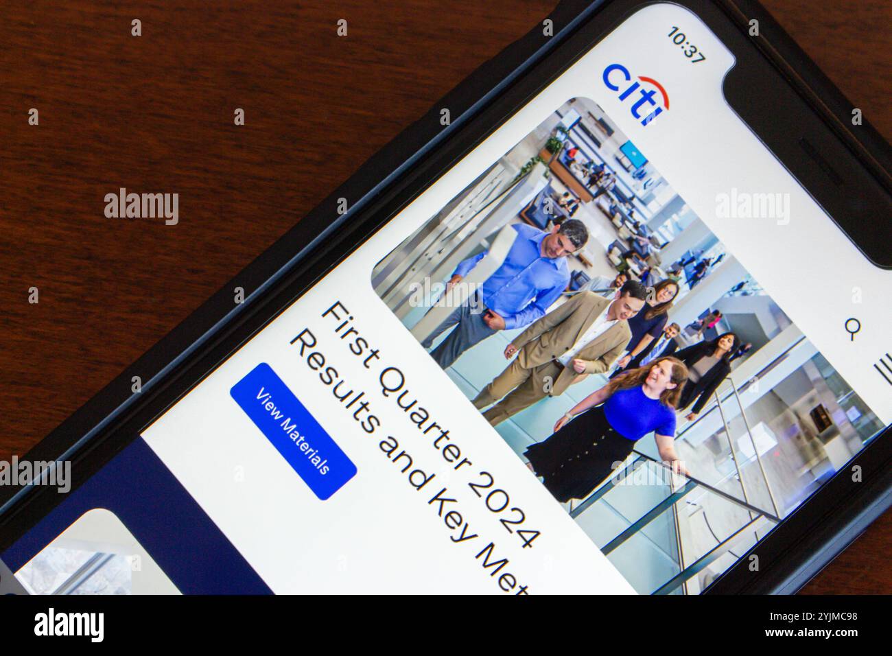 Site Web Citigroup. Citigroup est un fournisseur de services financiers qui offre une vaste gamme de services, notamment des services bancaires, des cartes de crédit et des prêts Banque D'Images