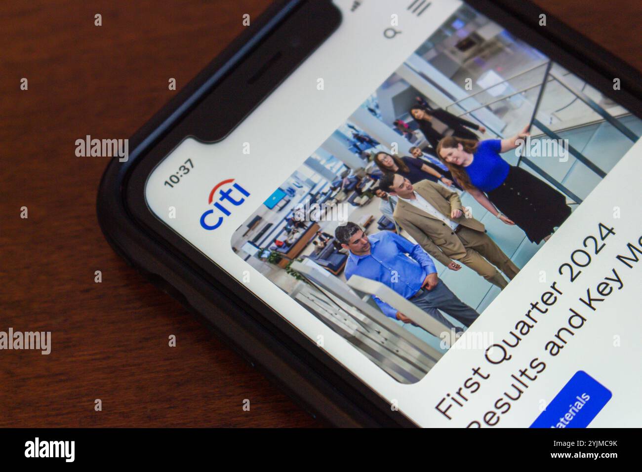 Site Web Citigroup. Citigroup est un fournisseur de services financiers qui offre une vaste gamme de services, notamment des services bancaires, des cartes de crédit et des prêts Banque D'Images
