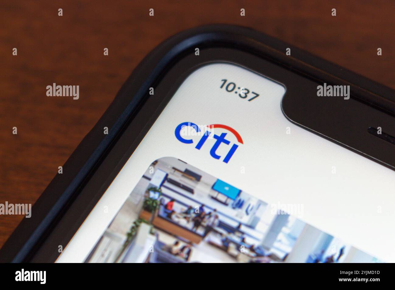 Site Web Citigroup. Citigroup est un fournisseur de services financiers qui offre une vaste gamme de services, notamment des services bancaires, des cartes de crédit et des prêts Banque D'Images