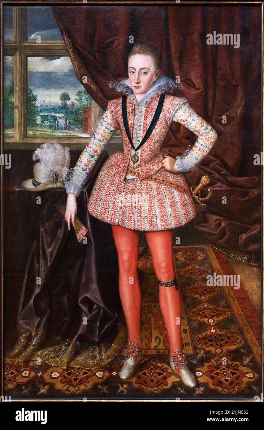 Henry, Prince de Galles, (1594-1612), vers 1610, par Robert Peake l'ancien, National Portrait Gallery, Londres, Royaume-Uni. Banque D'Images
