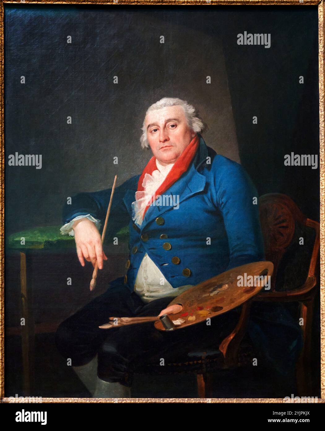 Autoportrait, 1805-1810, Philippe Jacques de Loutherbourg, (1740-1812). National Portrait Gallery, Londres, Royaume-Uni. Banque D'Images