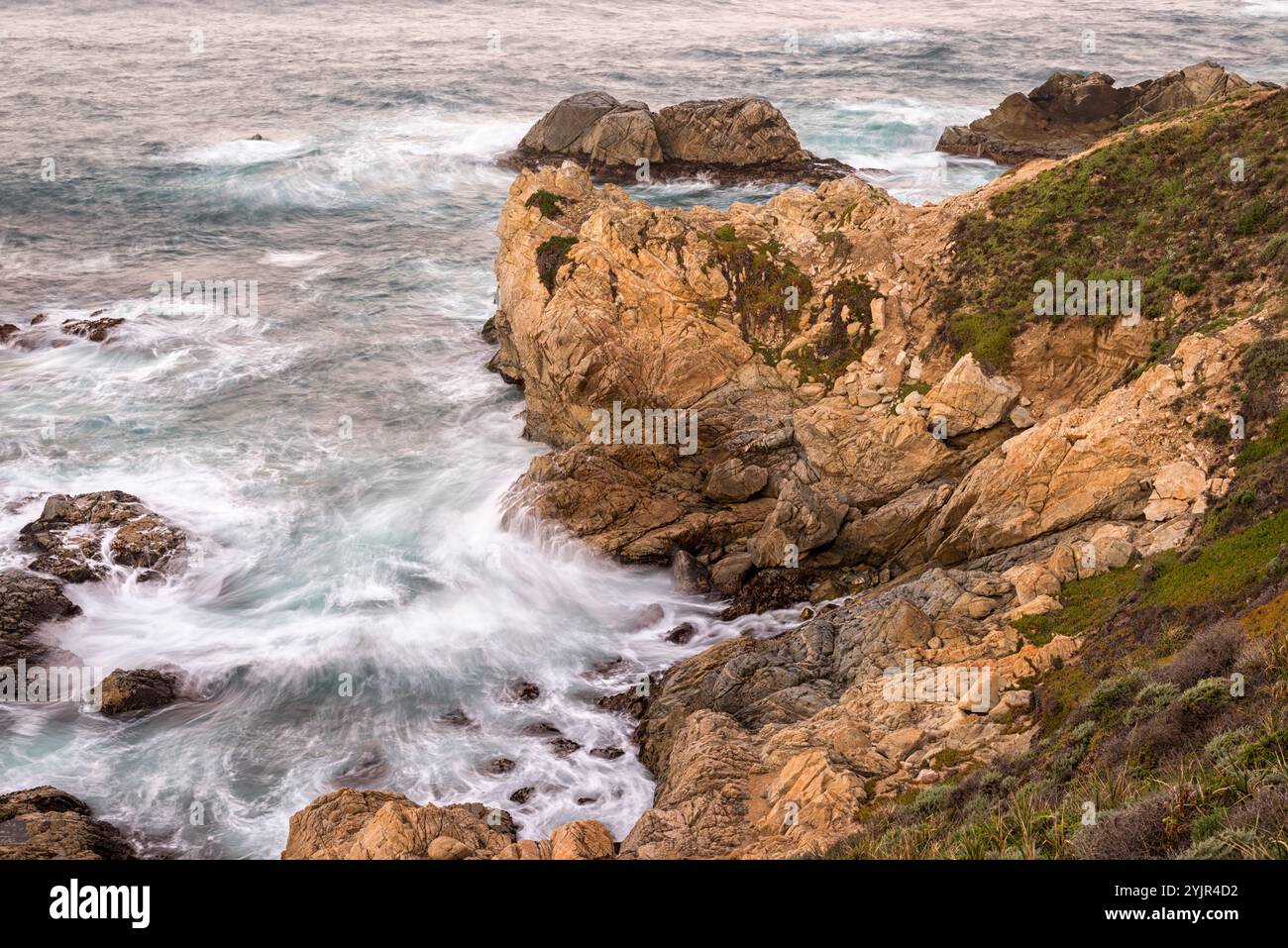 Parc national de Garrapata, côte de Monterey, Californie. Banque D'Images