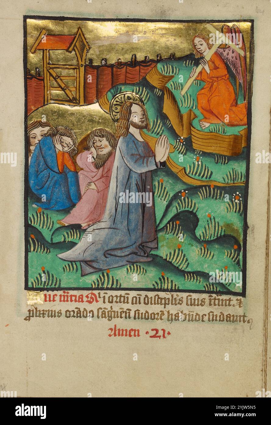 L'agonie dans le jardin ; illustré Vita Christi, avec des suppléments de dévotion, vers 1480-1490. Banque D'Images