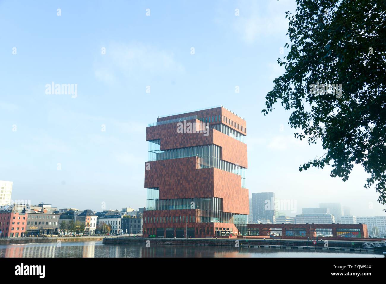 Vue au Museum aan de Stroom, Anvers, Belgique Banque D'Images