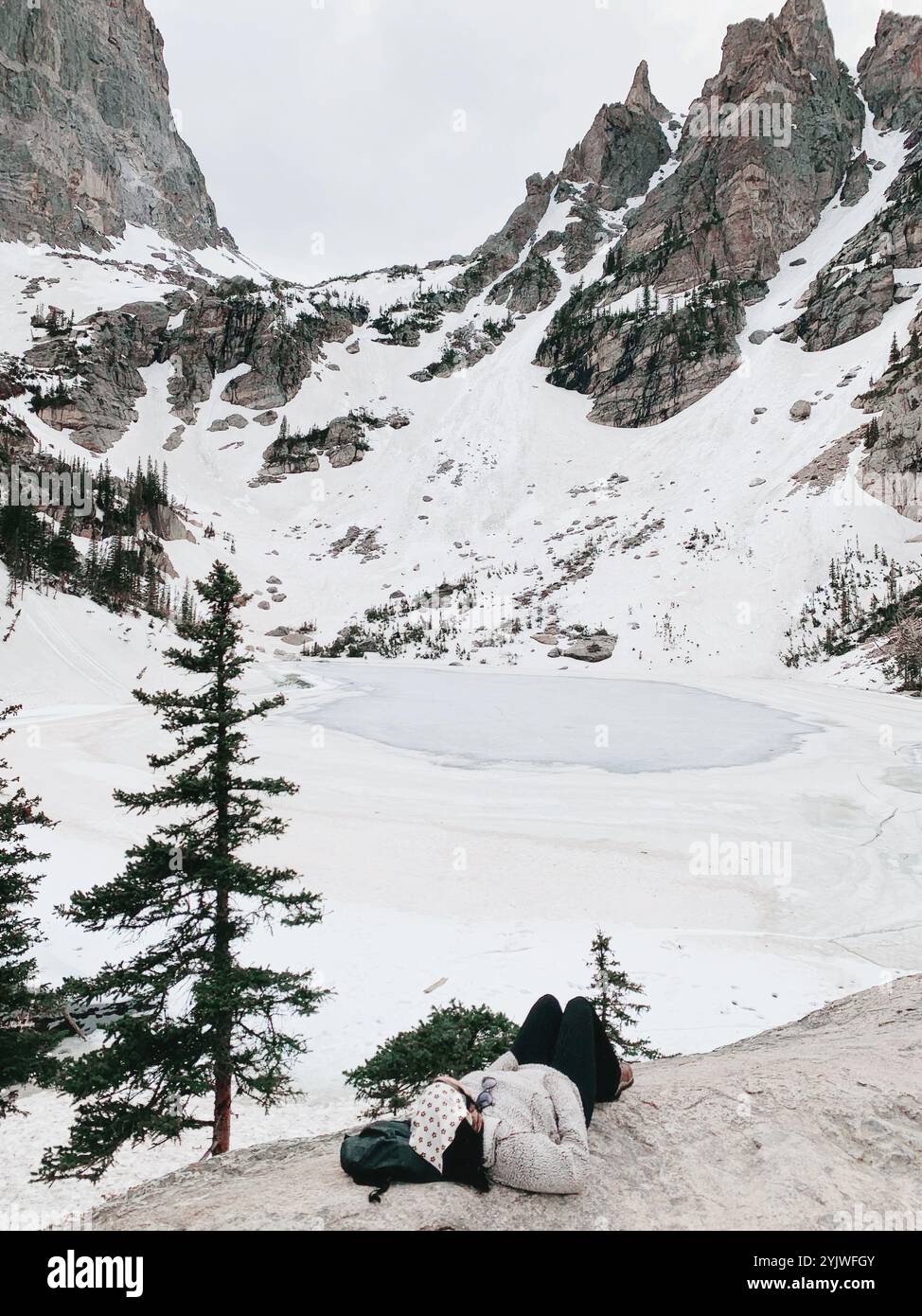 L'hiver dans les montagnes - Image de stock capturée avec un smartphone