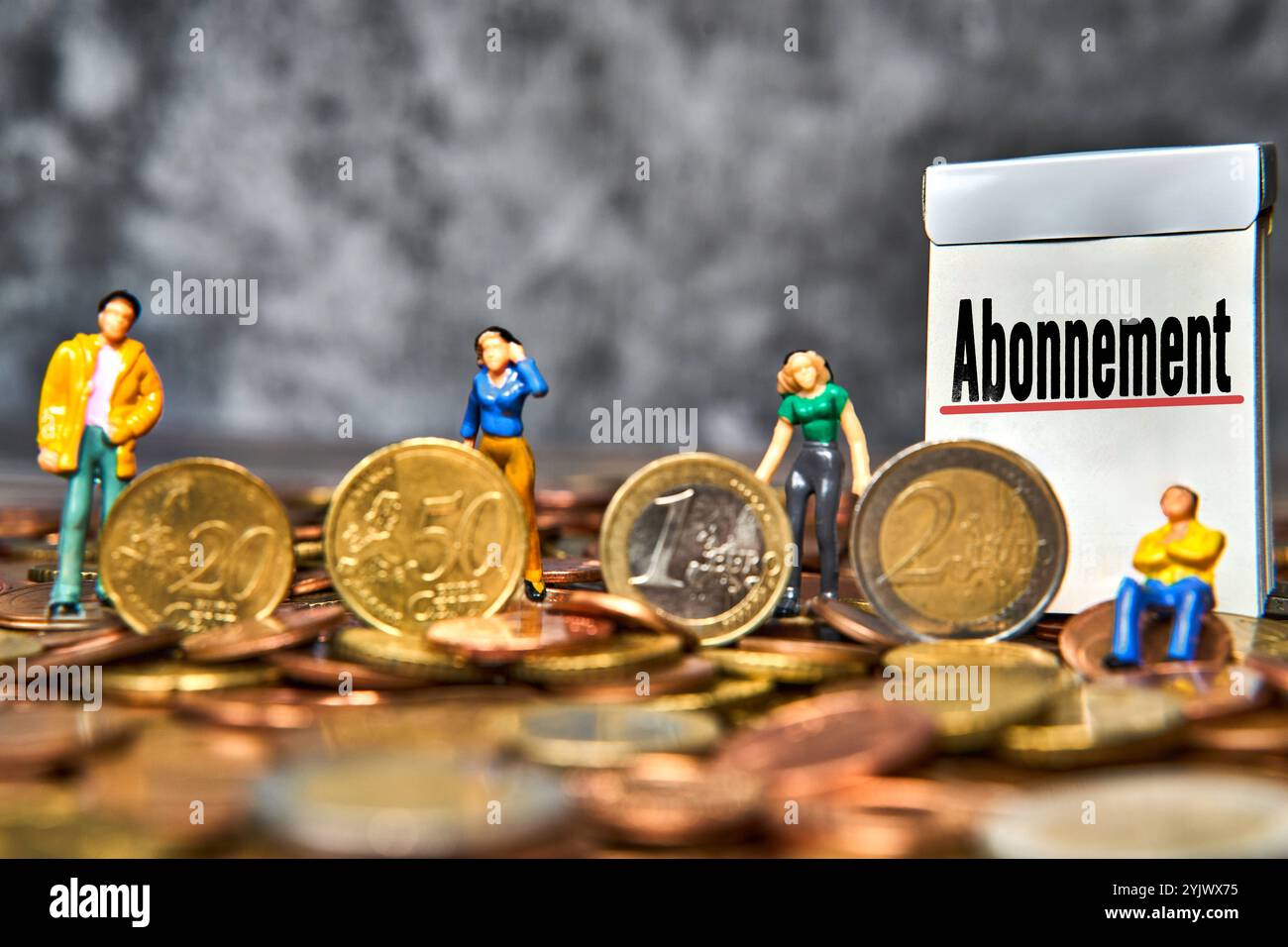 Bavière, Allemagne - 13 novembre 2024 : L'abonnement se trouve sur un panneau, symbole des abonnements que beaucoup de gens utilisent, de la diffusion de musique en streaming à la série stre Banque D'Images