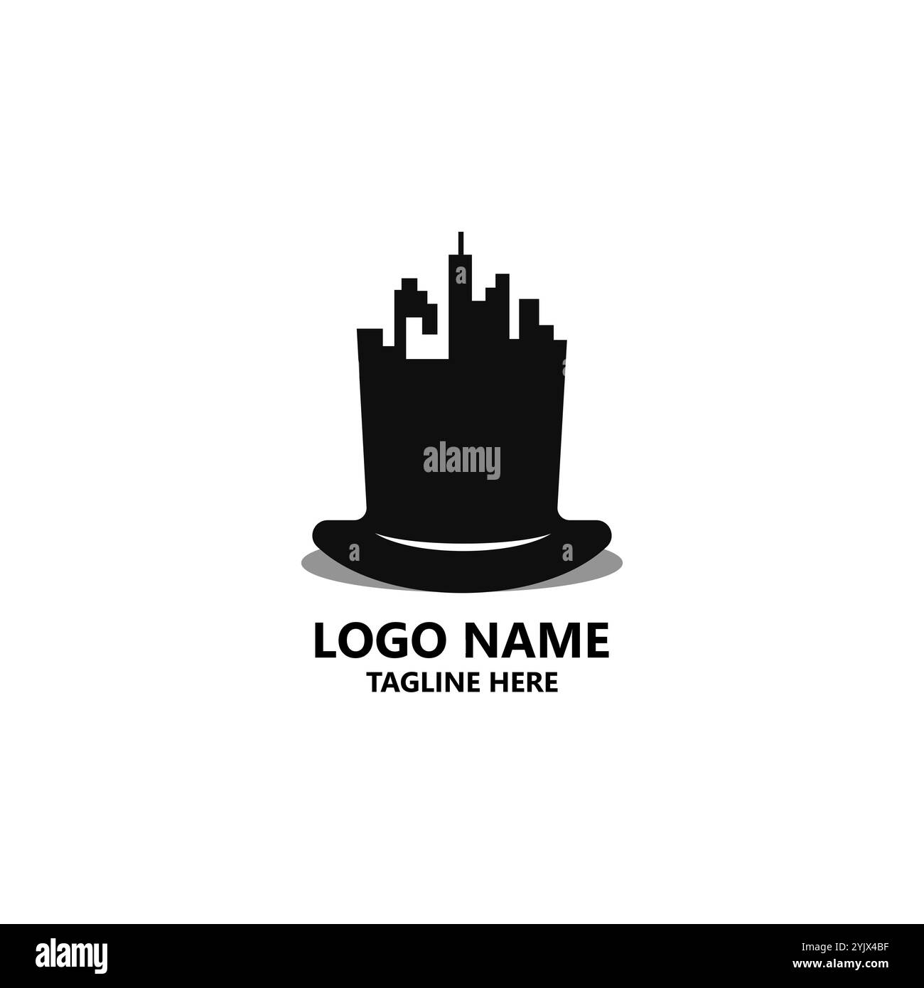 vecteur de conception de logo magic city Illustration de Vecteur