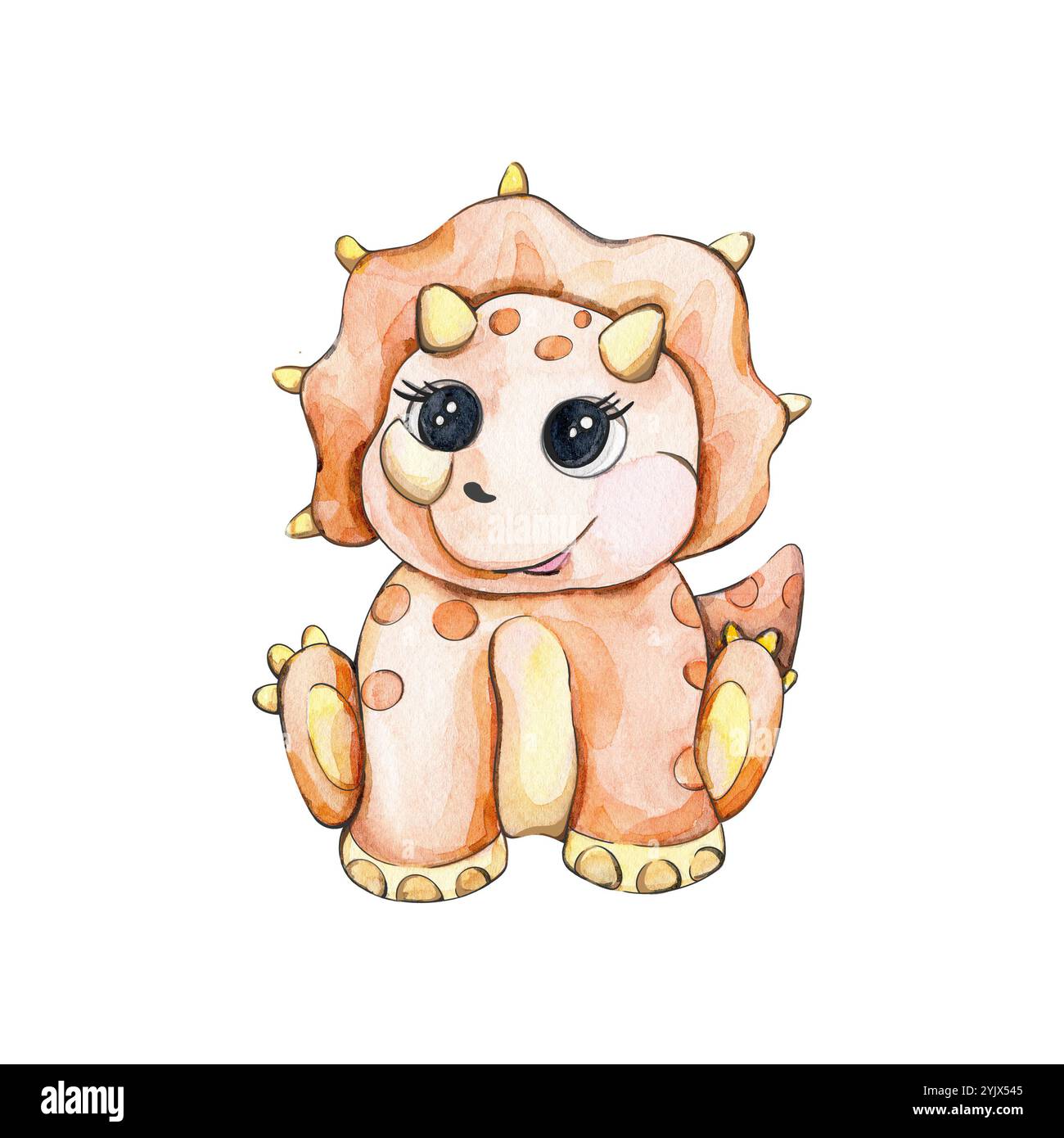 Illustration mignonne de l'aquarelle Banque D'Images