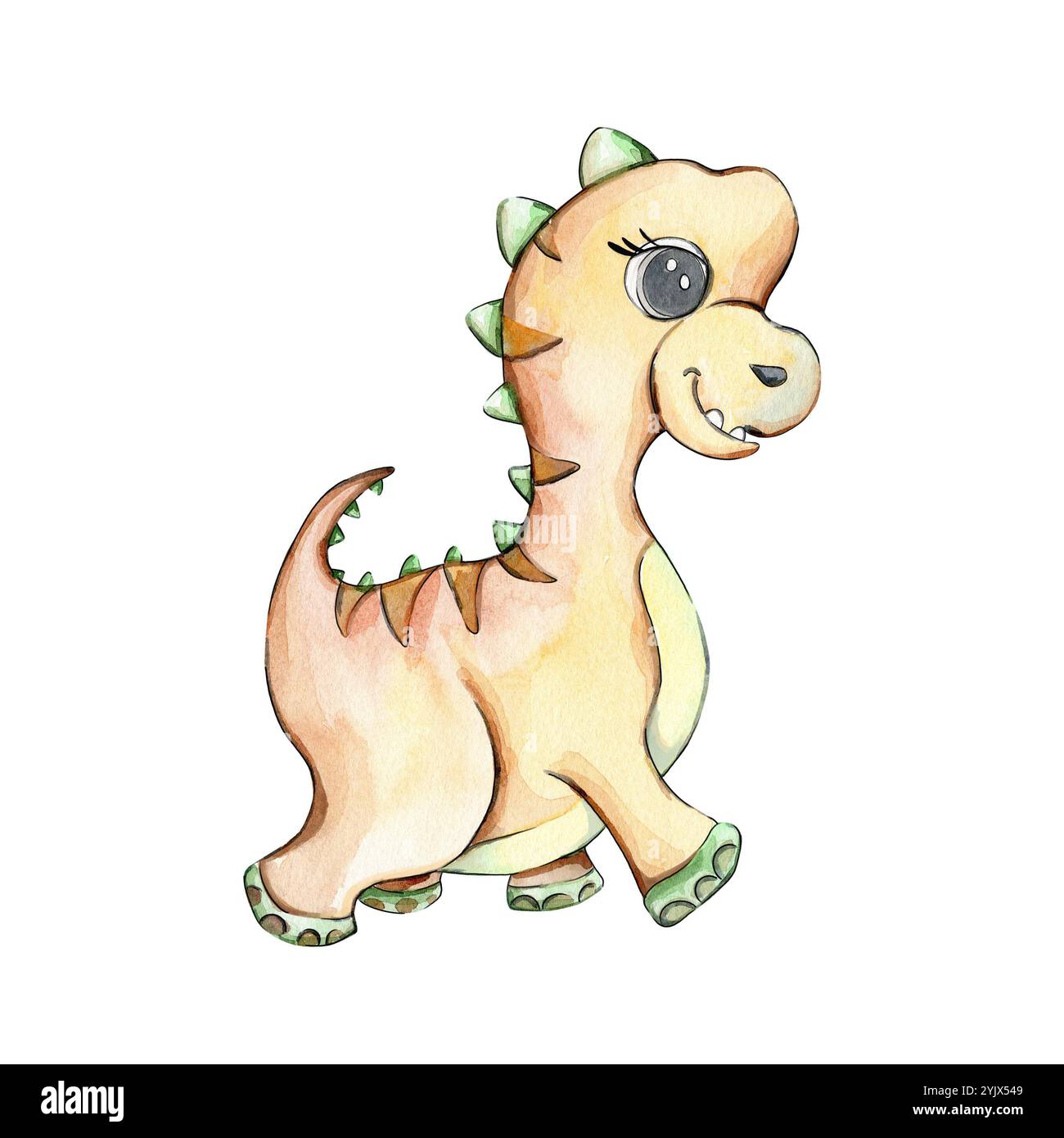 Illustration mignonne de l'aquarelle Banque D'Images